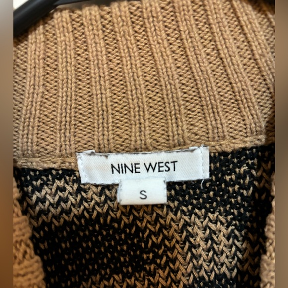 Nine West Cheetah Color Block Turtleneck size S - Picture 3 of 3